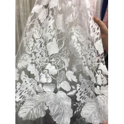 top quality David-1014 nigerian lace african cord lace french net lace fabric for wedding dress