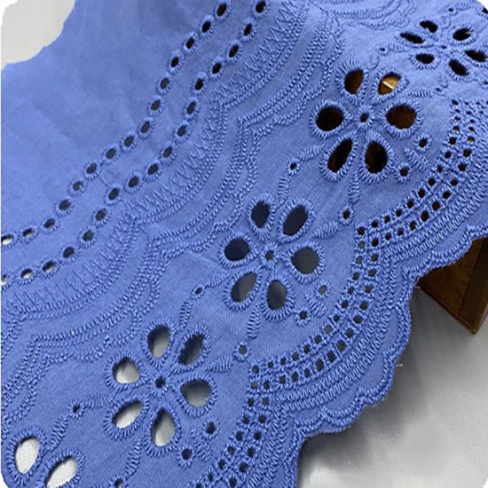 21CM Hot Sale Embroidery Cotton Lace Trim Ribbon for Handmade Cloth Border Guipure Webbing