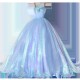 Fluorescent Blue Quinceanera Dresses 2021 Party Dress Classic Sweetheart Prom Dress Luxury Ball Gown Robe De Bal Vestidos