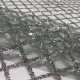 Fashion Plaid African Net Lace Guipure Silver Glitter French Sequin Fabric for Sewing Clothes Soft Voile Tulle Mesh