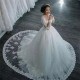 Wedding Dresses 2020, Wedding Dress With Cut In To Elegant Suknia Slubna, Tulle Wedding Dress With Beaded Appliques, Princess