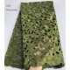 Cutout Holes Beaded Handcut organza Lace African Swiss lace voile fabric high quality 5 yards/PC