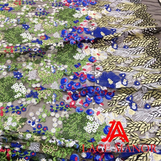 latest african laces 2019 High Quality African cord Lace Fabric For  dress French tulle Lace Fabric