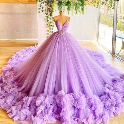 Light Sky Blue Quinceanera Dresses 2021 Princess Ball Gown Spaghetti Straps Sequins Beads Sweet 15 Dress Ruched Sleeveless