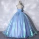 Fluorescent Blue Quinceanera Dresses 2021 Party Dress Classic Sweetheart Prom Dress Luxury Ball Gown Robe De Bal Vestidos