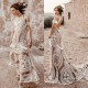 Fantastic Lace Wedding Dresses Backless Tulle Appliques Tassels Gelinlik Vestido De Noiva Robe De Mariee Bridal Gown