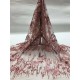 New Design Sequin Embroidery French tull  Mesh African Sequin Lace bead embroidery Nigeria Fabric Gown WeddingParty Dress