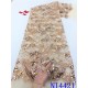 African Sequins Lace Fabrics Luxury Lace French Mesh Tulle Lace Fabric Nigerian Net Lace Fabrics for Wedding Party NI4421