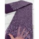 XIYA French 3d beads Lace Fabric 2021 High Quality Embroidery African Net Laces Nigerian Tulle Fabrics In Purple 4168B