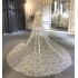 2019 Luxury Long lace veil wedding veil sparkling bridal veil 3*4 sizes