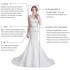 Sexy Bohemian Wedding Dresses Split Tank A-Line Deep V Neck Sweep Train  Lace Backless Sleeveless Beach Bridal Gowns 2021